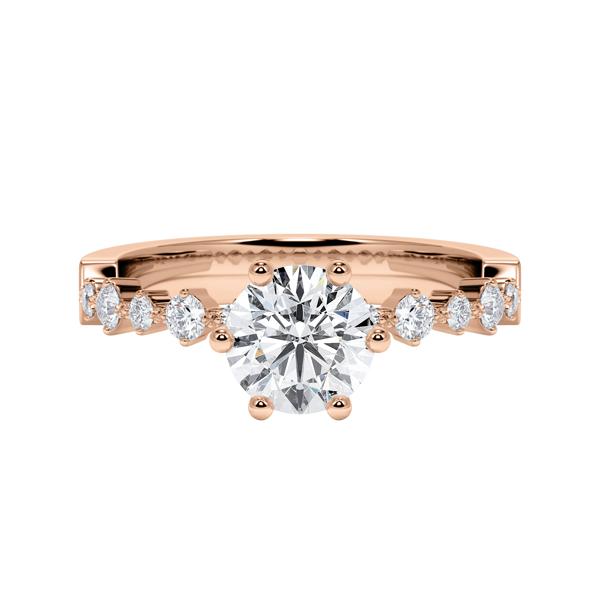 [RU-1795] Verlobungsring Weißgold 375