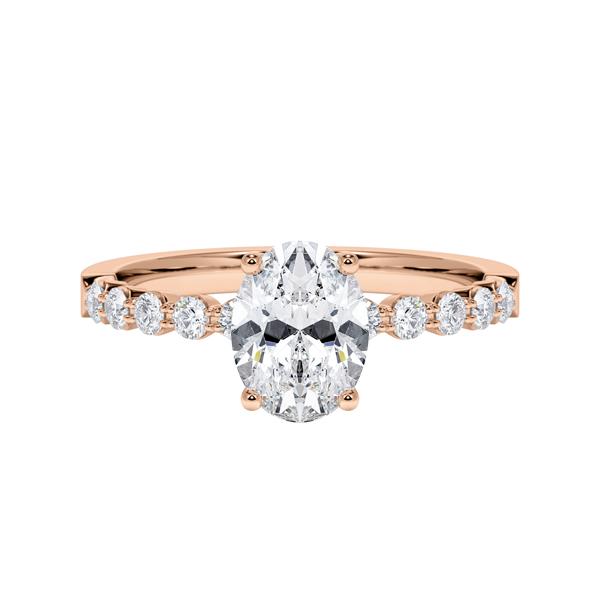 [RU-1786] Verlobungsring Weißgold 375