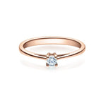 [RU-1501] Verlobungsring Weißgold 585