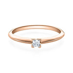 [RU-1569] Verlobungsring Weißgold 585