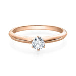 [RU-1568] Verlobungsring Weißgold 585