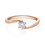 [RU-1584] Verlobungsring Weißgold 585