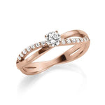 [RU-1278] Verlobungsring Weißgold 585