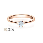 [RU-1495] Verlobungsring Weißgold 585