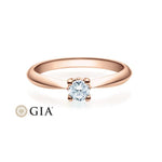 [RU-1502] Verlobungsring Weißgold 585