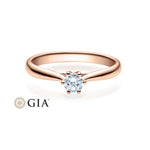 [RU-1504] Verlobungsring Weißgold 585