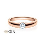 [RU-1506] Verlobungsring Weißgold 585