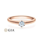 [RU-1508] Verlobungsring Weißgold 585