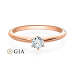 [RU-1568] Verlobungsring Weißgold 585