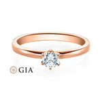 [RU-1585] Verlobungsring Weißgold 585