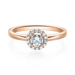 [RU-1589] Verlobungsring Weißgold 585