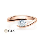 [RU-1496] Verlobungsring Weißgold 585