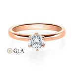 [RU-1585] Verlobungsring Weißgold 585