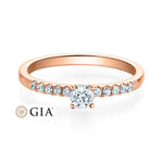 [RU-1594] Verlobungsring Weißgold 750