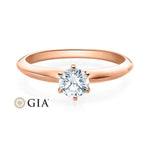 [RU-1568] Verlobungsring Weißgold 585