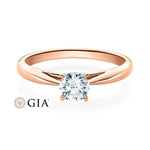 [RU-1570] Verlobungsring Weißgold 585