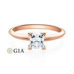 [RU-1569] Verlobungsring Weißgold 585