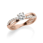 [RU-1278] Verlobungsring Weißgold 585