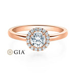 [RU-1589] Verlobungsring Weißgold 585