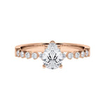 [RU-1794] Verlobungsring Weißgold 375