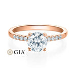 [RU-1594] Verlobungsring Weißgold 750