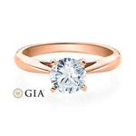 [RU-1570] Verlobungsring Weißgold 585