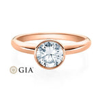 [RU-1571] Verlobungsring Weißgold 585