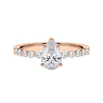 [RU-1788] Verlobungsring Weißgold 375