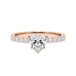 [RU-1790] Verlobungsring Weißgold 375