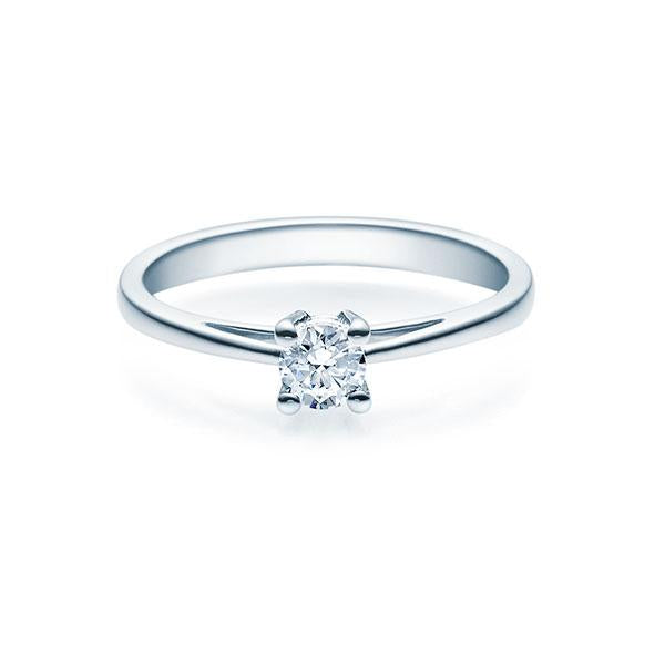 [RU-1501] Verlobungsring Weißgold 585