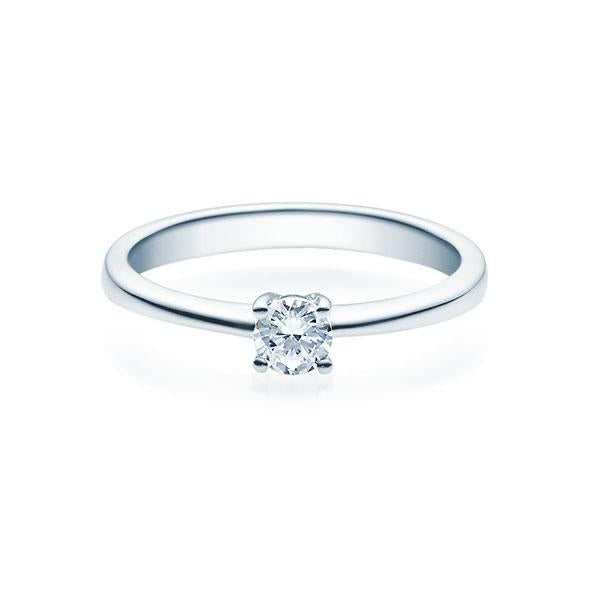 [RU-1503] Verlobungsring Weißgold 585