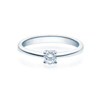 [RU-1503] Verlobungsring Weißgold 585