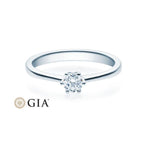 [RU-1495] Verlobungsring Weißgold 585