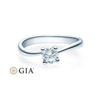 [RU-1500] Verlobungsring Weißgold 585