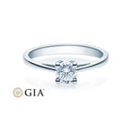 [RU-1501] Verlobungsring Weißgold 585