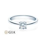 [RU-1503] Verlobungsring Weißgold 585