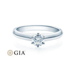 [RU-1508] Verlobungsring Weißgold 585