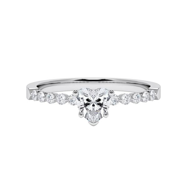 [RU-1788] Verlobungsring Weißgold 375