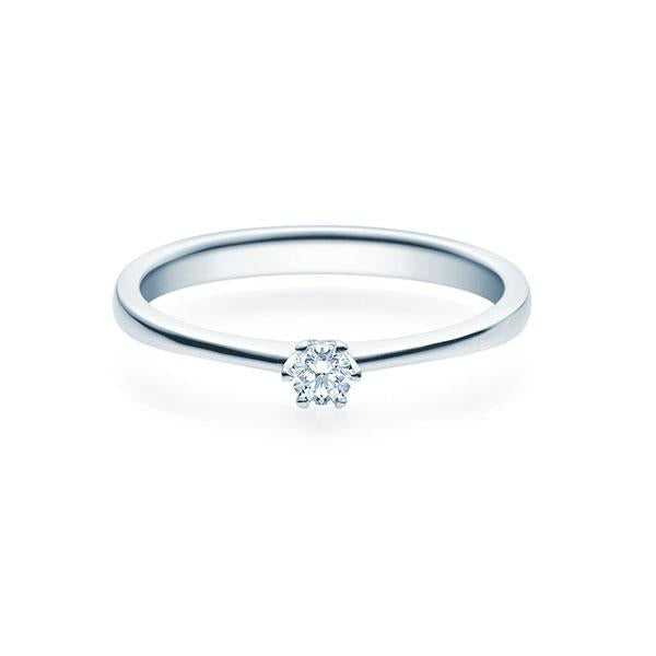 [RU-1495] Verlobungsring Weißgold 585