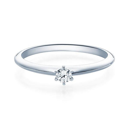 [RU-1568] Verlobungsring Weißgold 585