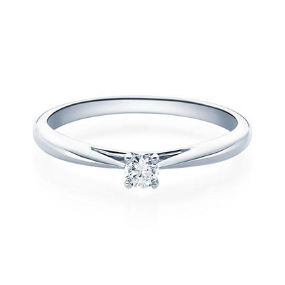 [RU-1570] Verlobungsring Weißgold 585