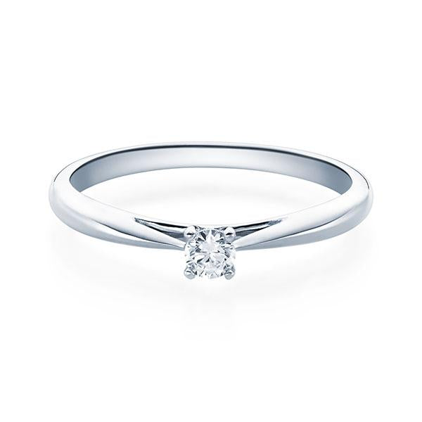 [RU-1570] Verlobungsring Weißgold 585