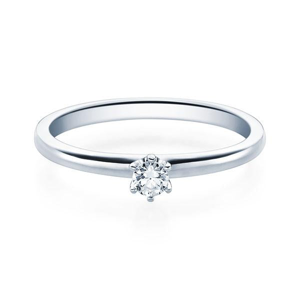 [RU-1585] Verlobungsring Weißgold 585