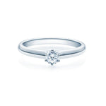 [RU-1508] Verlobungsring Weißgold 585