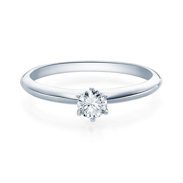 [RU-1568] Verlobungsring Weißgold 585