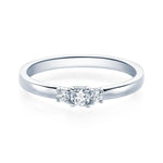 [RU-1586] Verlobungsring Weißgold 585