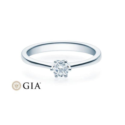 [RU-1495] Verlobungsring Weißgold 585