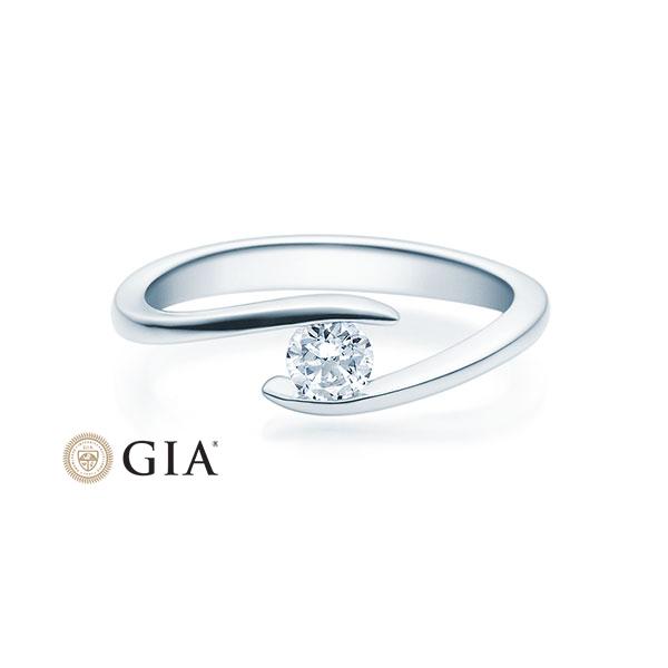 [RU-1496] Verlobungsring Weißgold 585