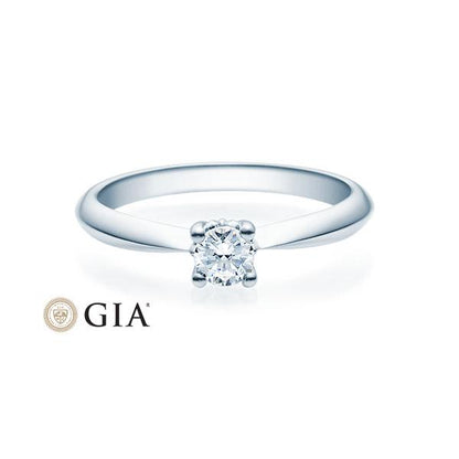 [RU-1502] Verlobungsring Weißgold 585