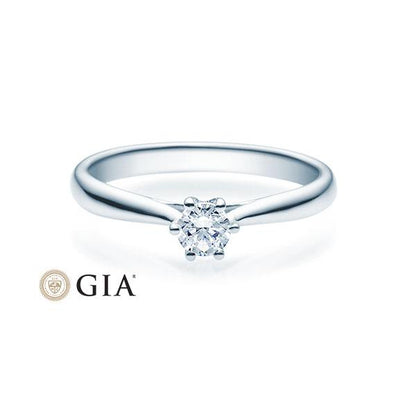 [RU-1504] Verlobungsring Weißgold 585